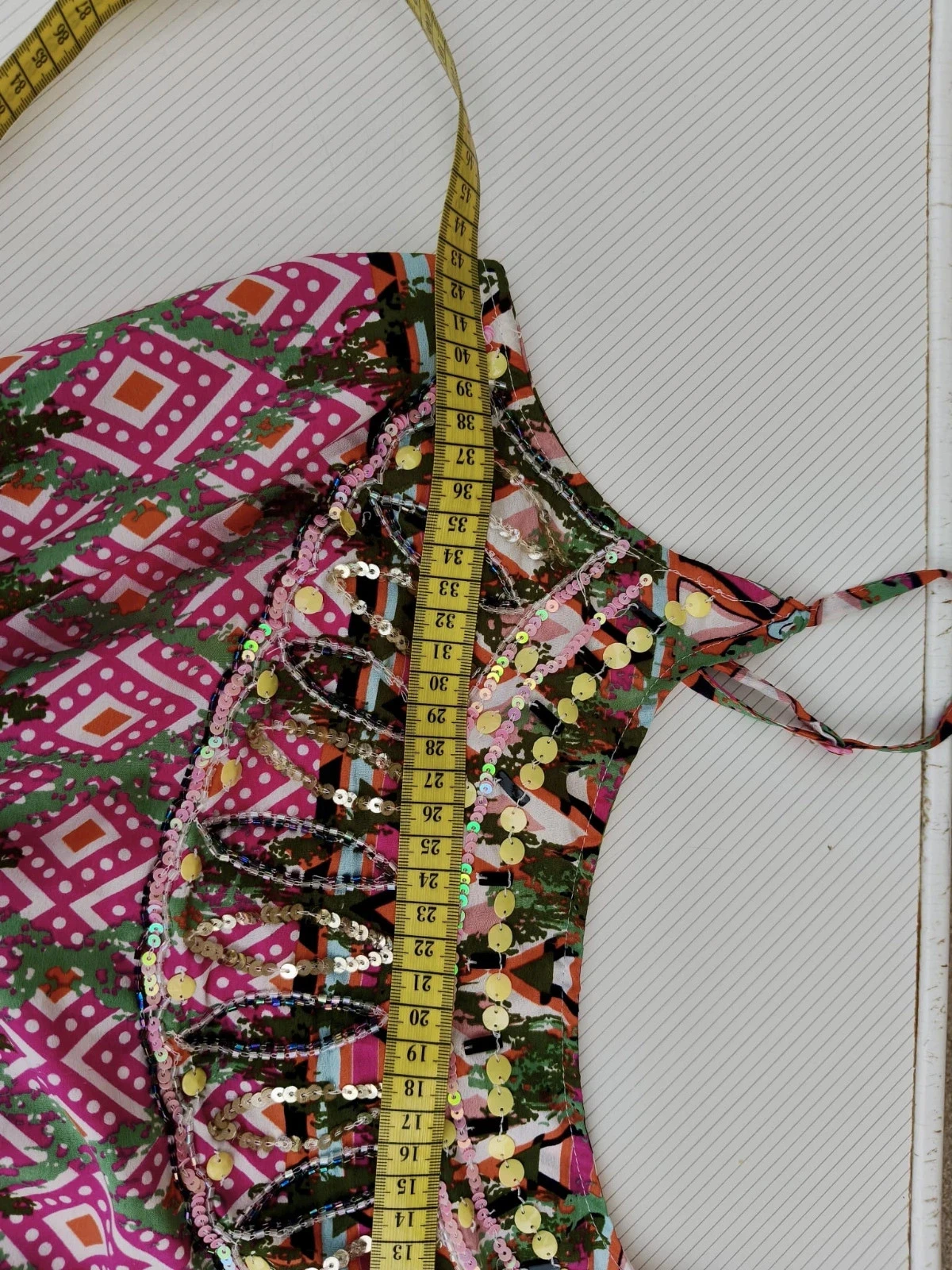Ethnic print sequin short jumpsuit – Size S (36/38) 💜 – photo 7